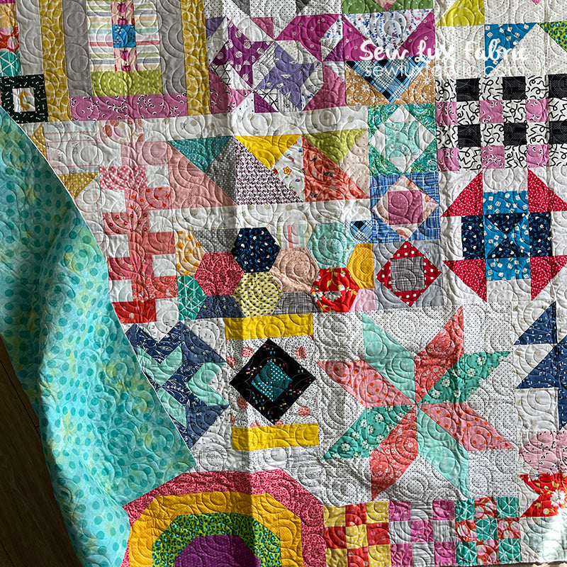 Sidetracked Sampler Quilt Finish Sew Lux Fabric