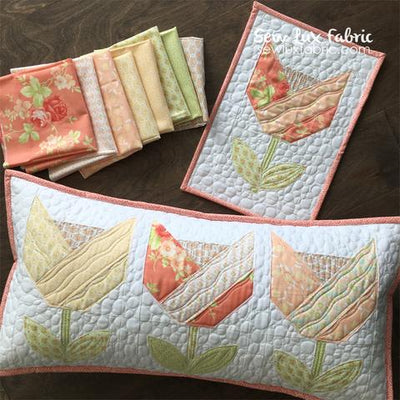 Chantilly Tulips Pillow and Mini