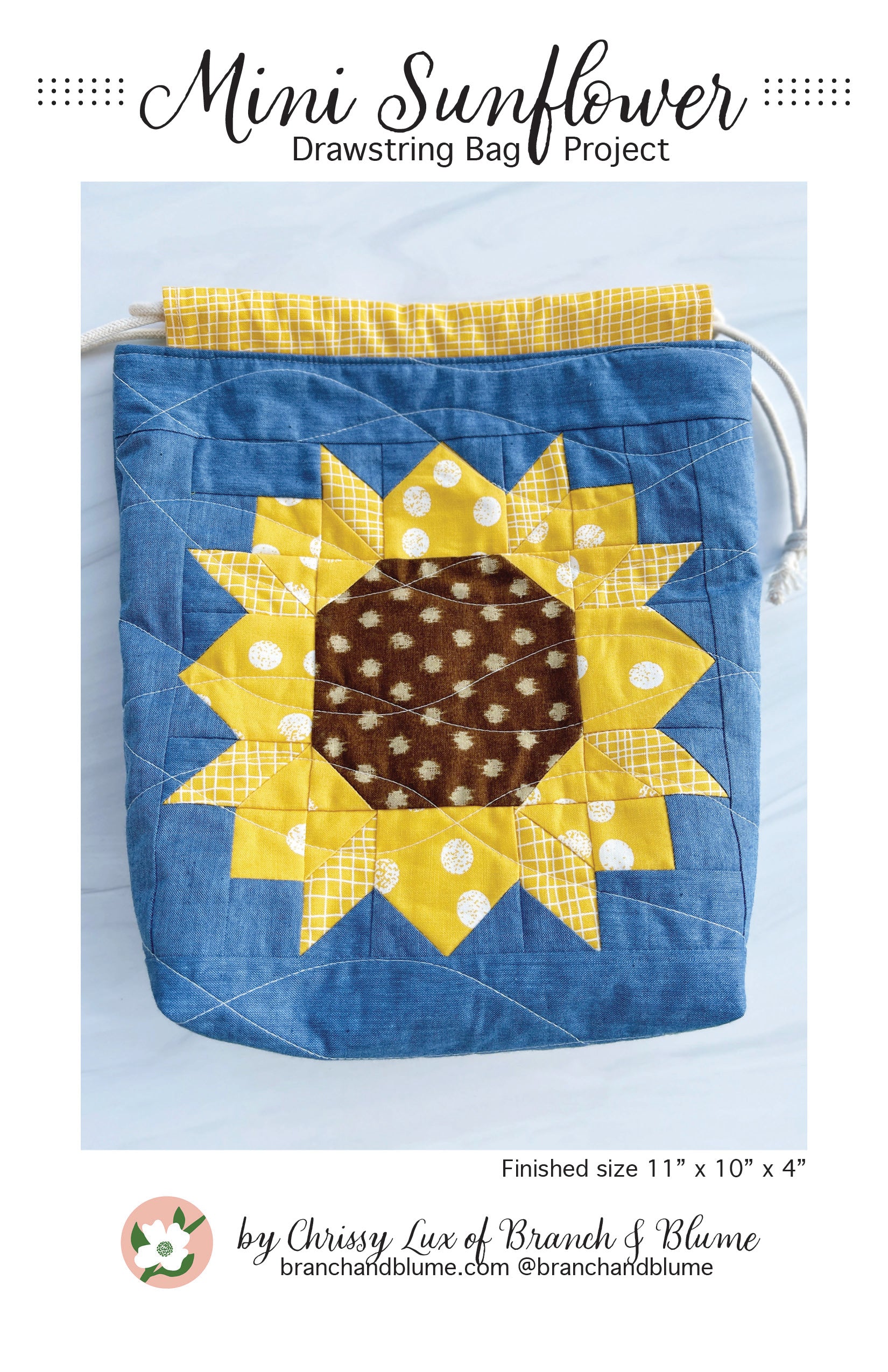 SunnyHouse Travel Drawstring Bag Waterproof Flower Print Foldable