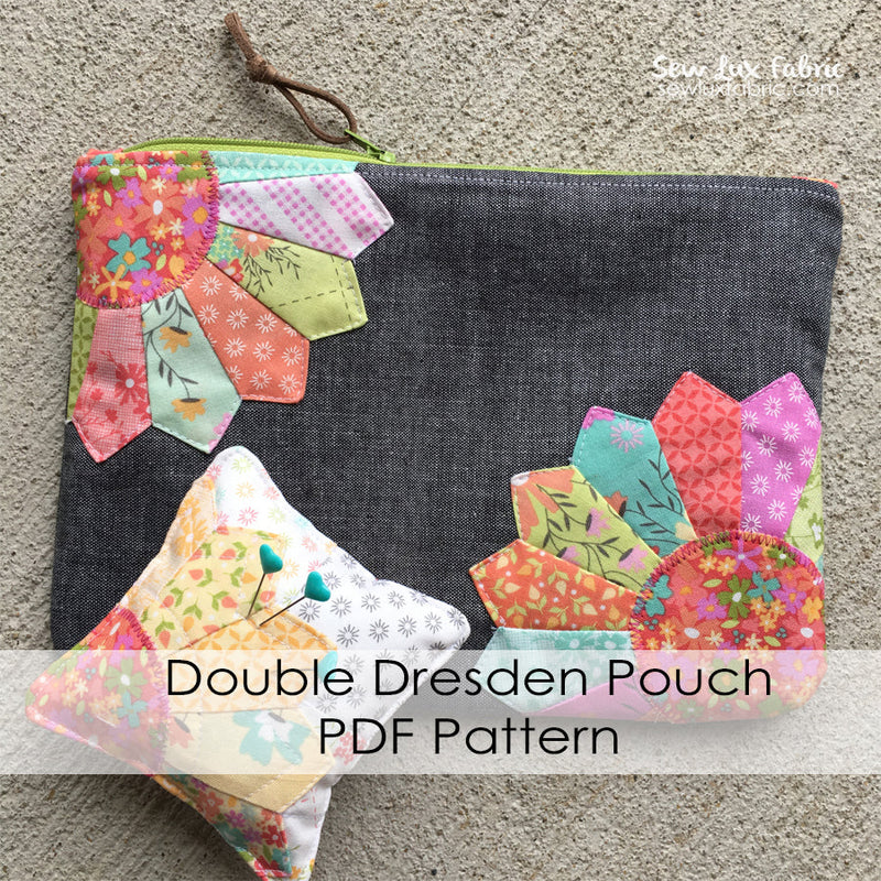 Double Dresden Pouch Pattern - PAPER