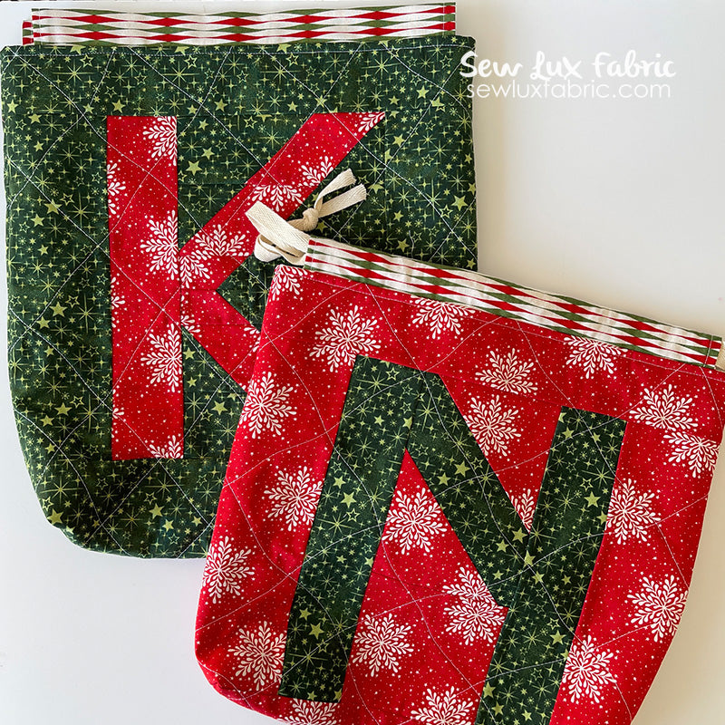 Gift It With Moda Drawstring Bag Kit - Jolly Good