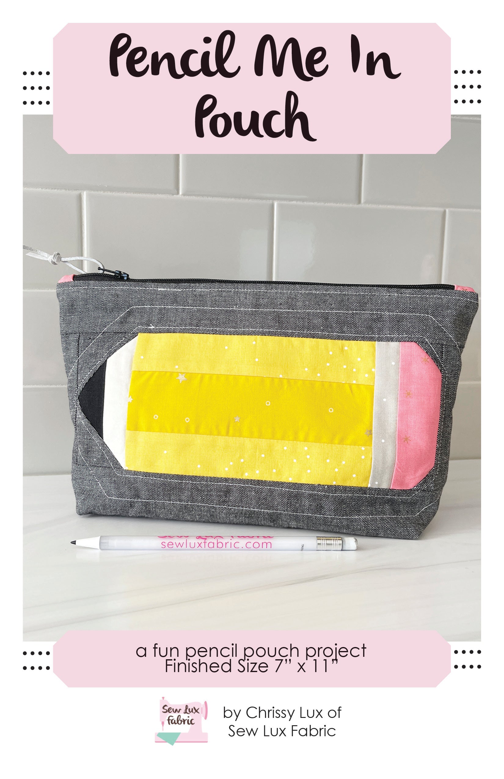 Clearly Sweet Pencil Pouch PDF Pattern Digital Download – Sweetly Unique  Boutique LLC