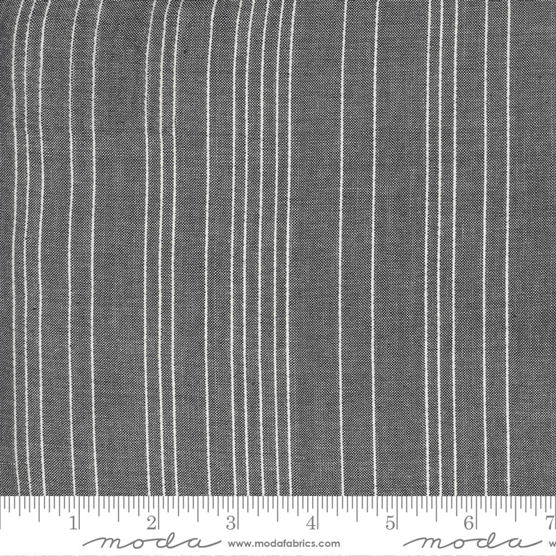 Low Volume Wovens Stripe Silver - 1 yard 18 inches