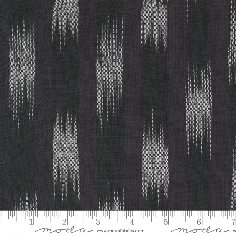 Low Volume Wovens Ikat Charcoal - 1 yard 20 inches
