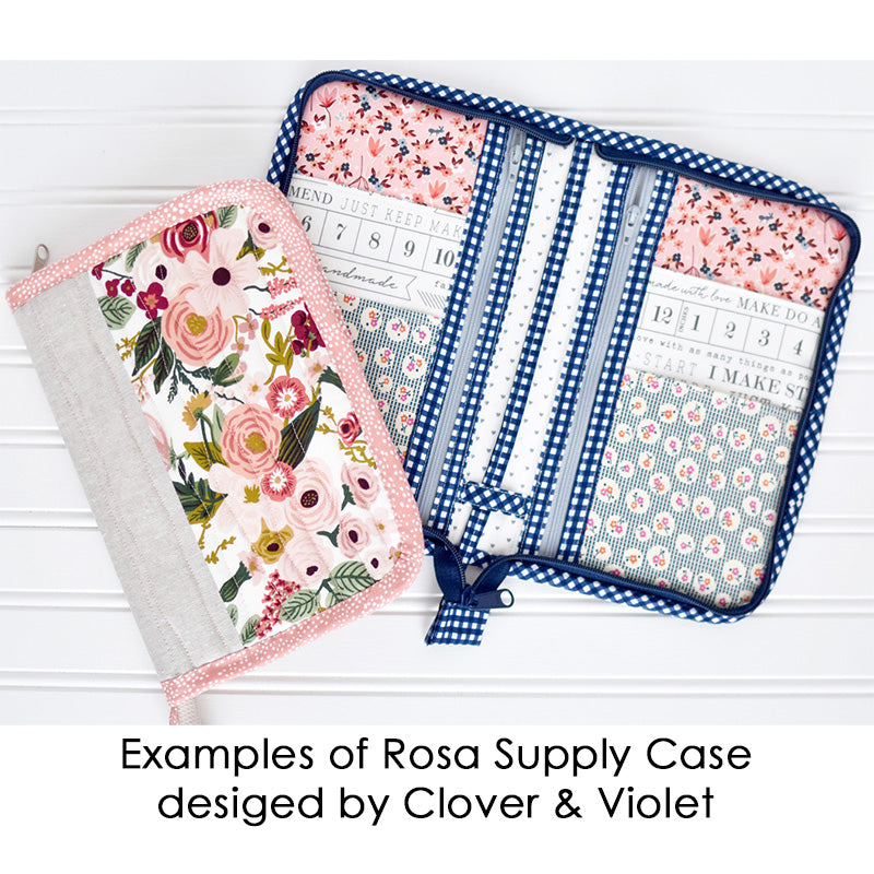Rosa Supply Case Fabric Kit - Morning Light Navy