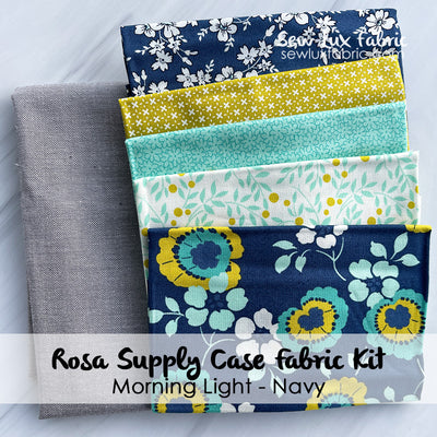 Rosa Supply Case Fabric Kit - Morning Light Navy