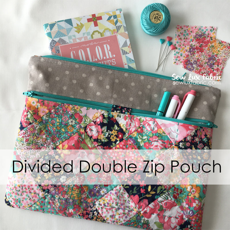 Fabric discount zip pouch