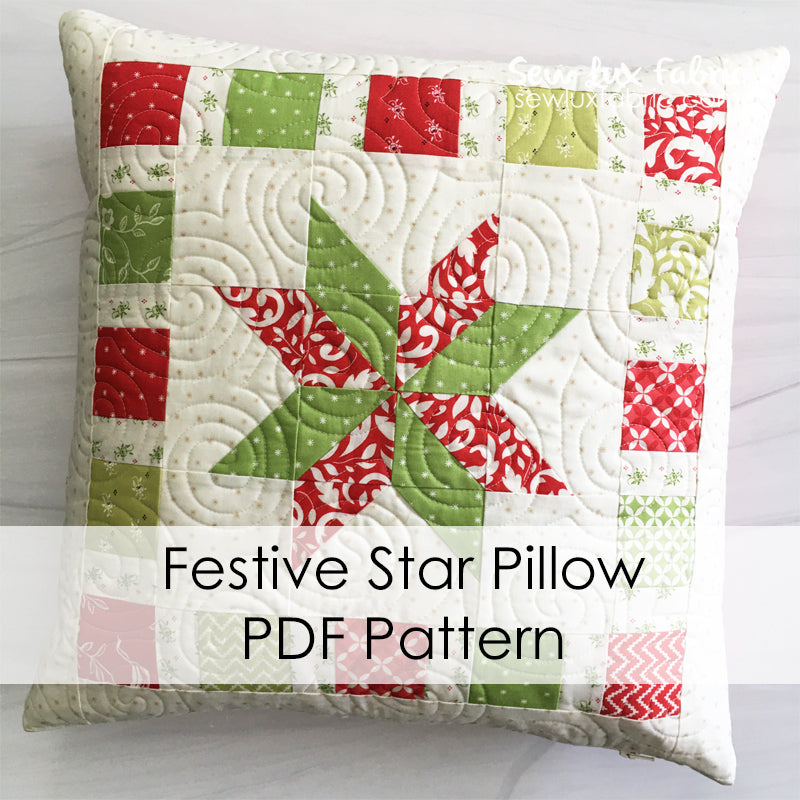 Star shaped hotsell pillow pattern