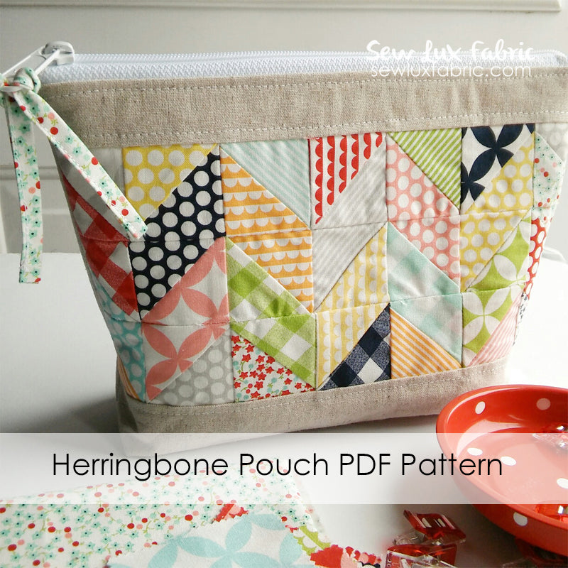 Herringbone Pouch Pattern PDF