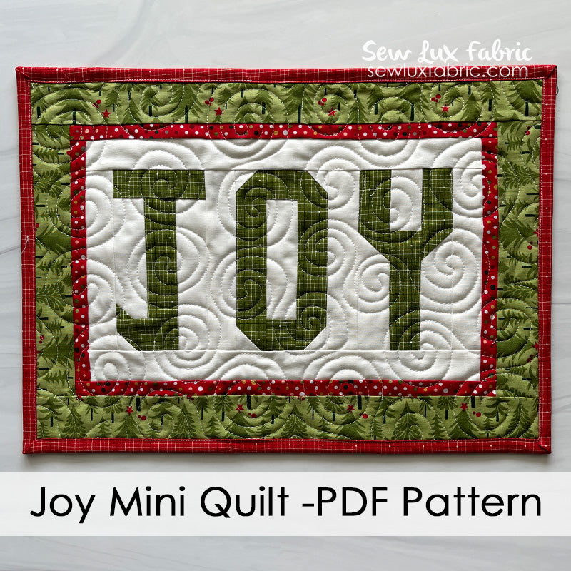 Joy Mini Quilt - PDF Pattern