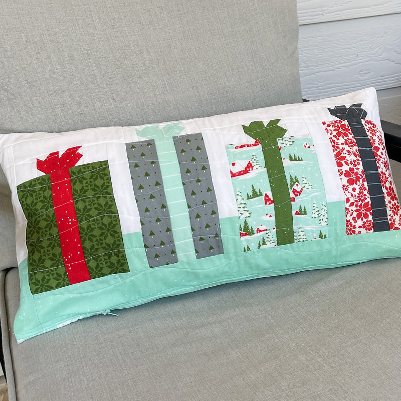 Presents in a Row Pillow PDF Pattern
