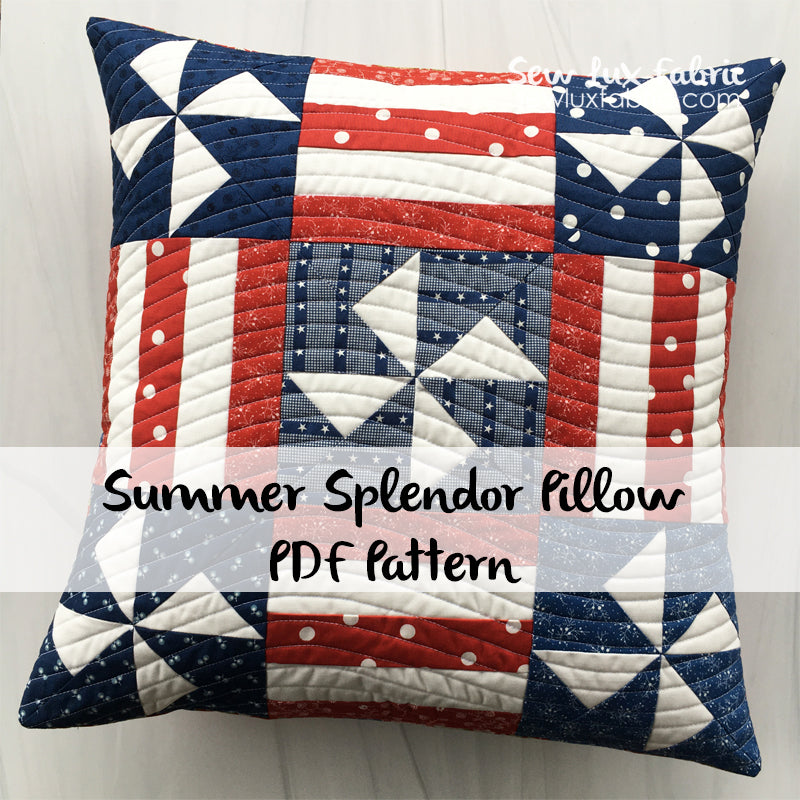 Summer Splendor Pillow PDF Pattern