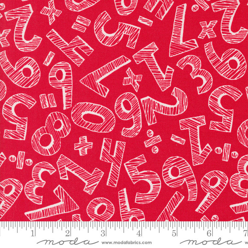 Back to School Numbers Apple – Sew Lux Fabric