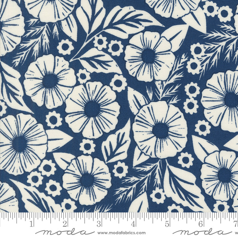 Field of Flowers Flower Paper Indigo