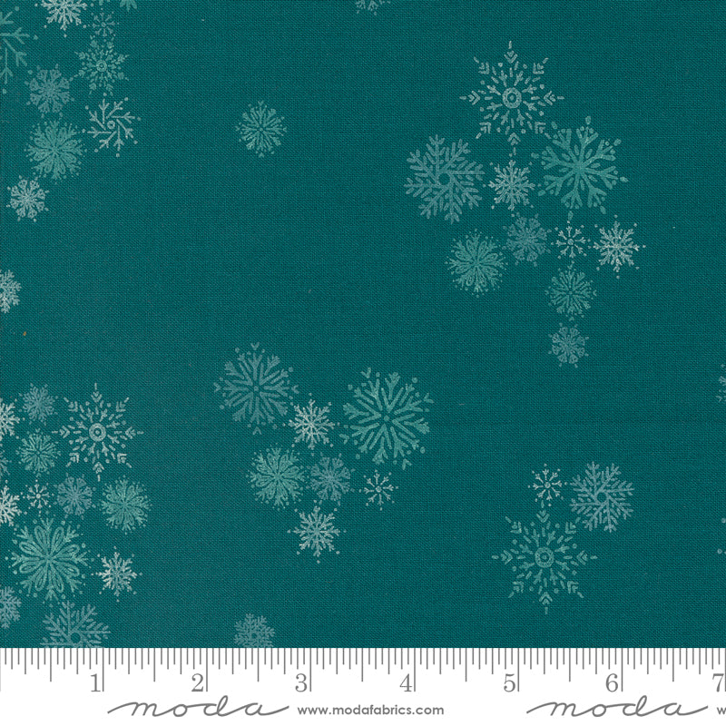 Cozy Wonderland Snowflake Fall Teal