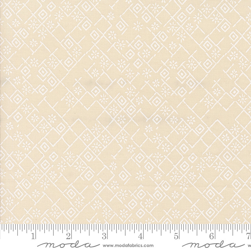 Foraged Found and Hand Me Down Fractured Weave Eggshell - White