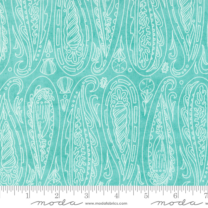 Serena Shores Paisley Shells Aqua