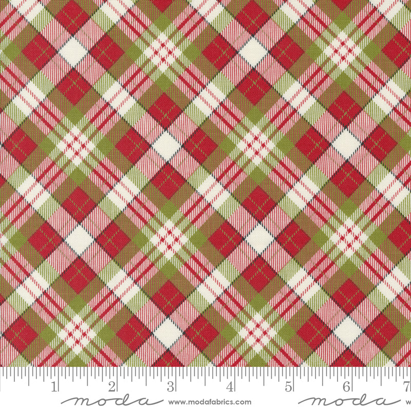 On Dasher Plaid Red - 2 yards 28 inches