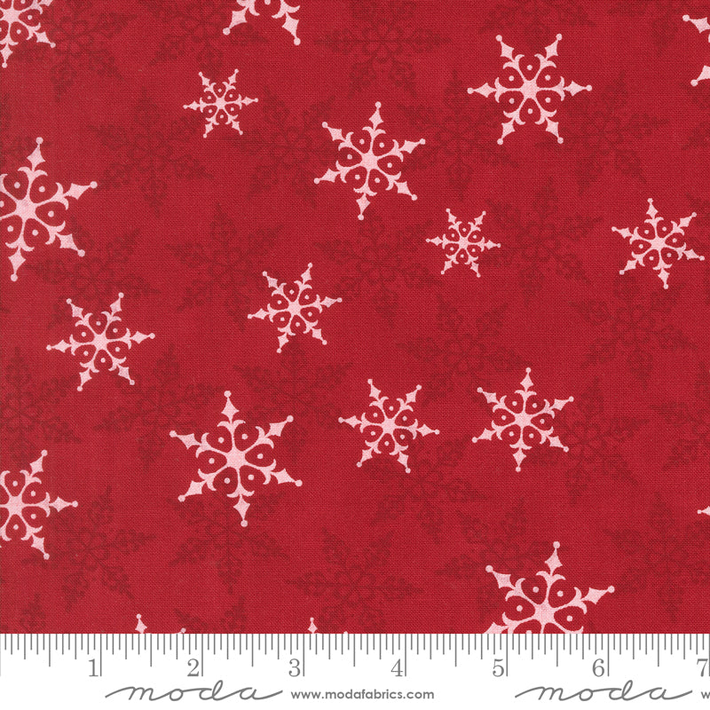 Winter Friends Falling Snow Berry Red