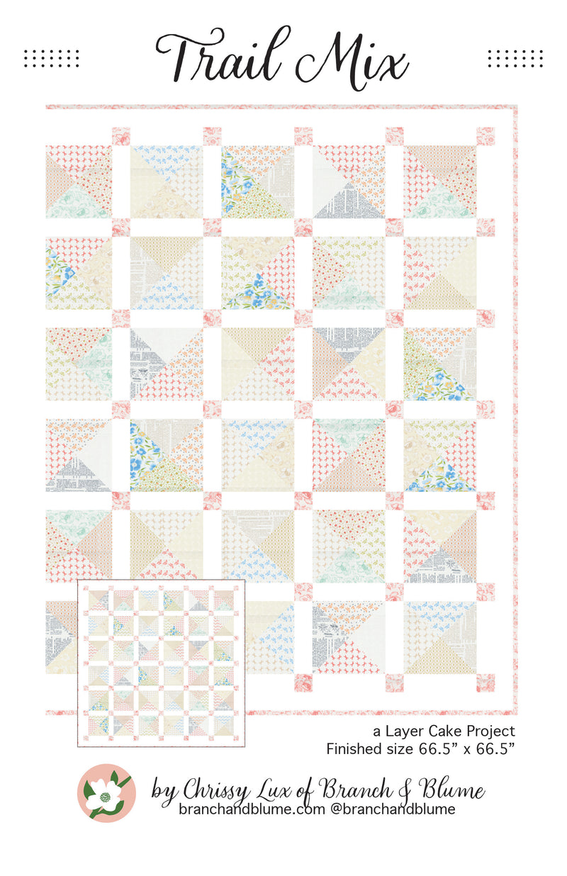 Trail Mix Quilt Pattern - PAPER