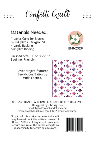 Confetti Quilt - PDF Pattern