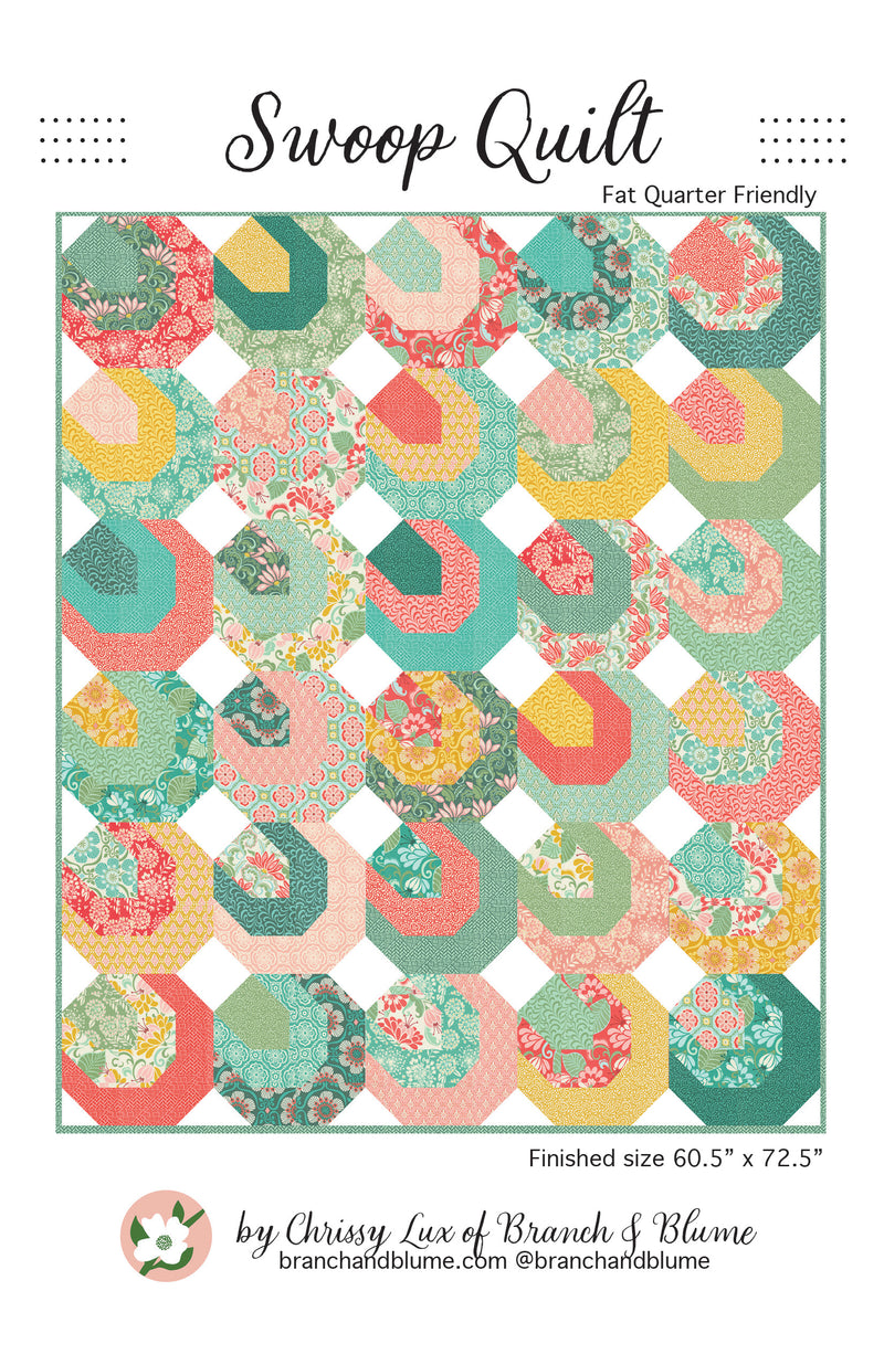 Swoop Instructions.pdf Swoop Quilt Pattern - PDF – Sew Lux Fabric