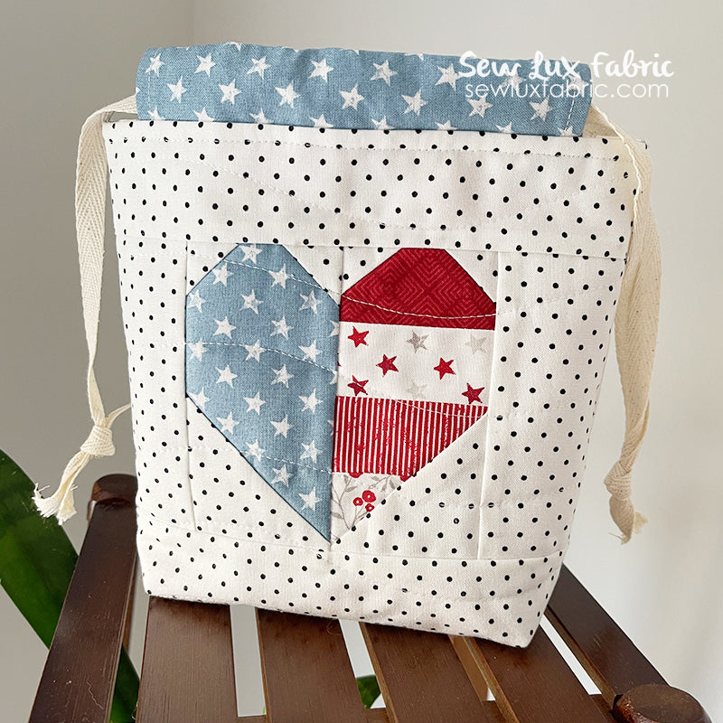 Mini Heartstrings Drawstring Supply Kit - Old Glory