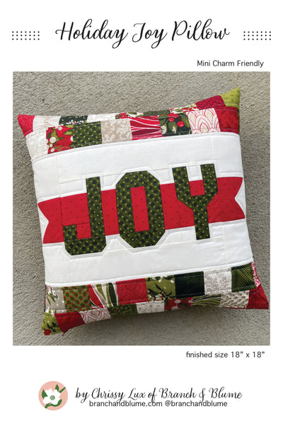 Holiday Joy Pillow Kit + PAPER Pattern