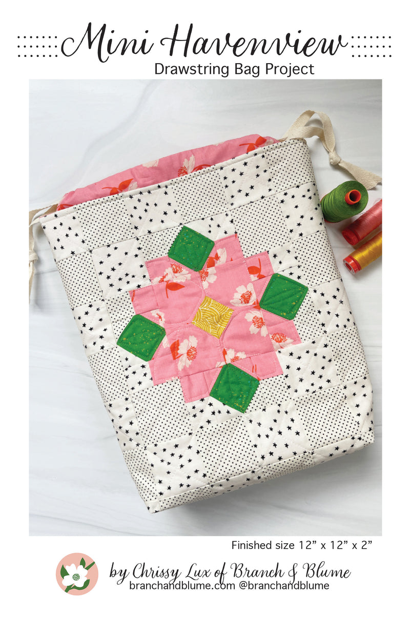 Mini Havenview Drawstring Bag Pattern - PDF