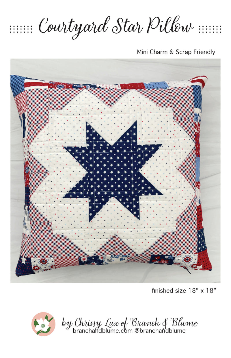 Courtyard Star Pillow Kit + Paper Pattern