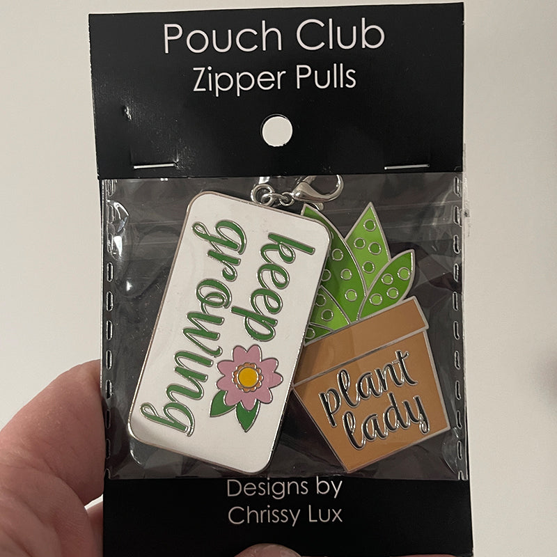 Plant Lady Enamel Zipper Pulls Set