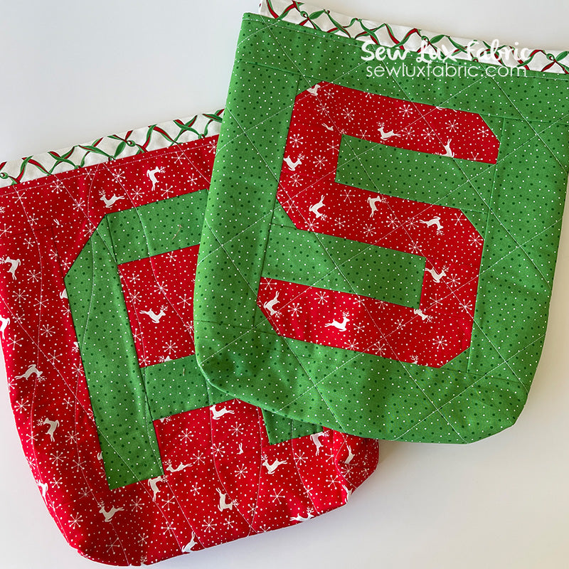 Gift It With Moda Drawstring Bag Kit - Reindeer Games