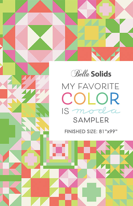 My Favorite Color is Moda Sampler Pattern