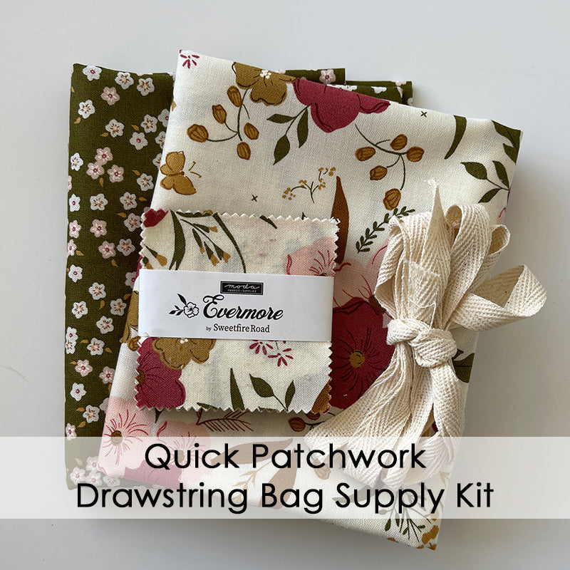 Quick Patchwork Drawstring Bag Supply Kit - Evermore