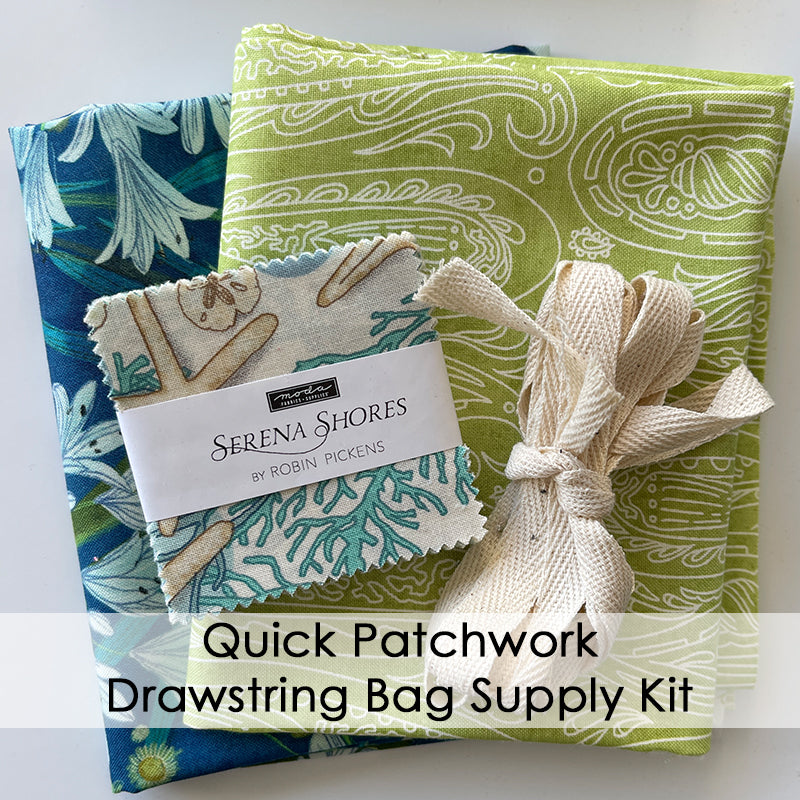 Quick Patchwork Drawstring Bag Supply Kit - Serena Shores