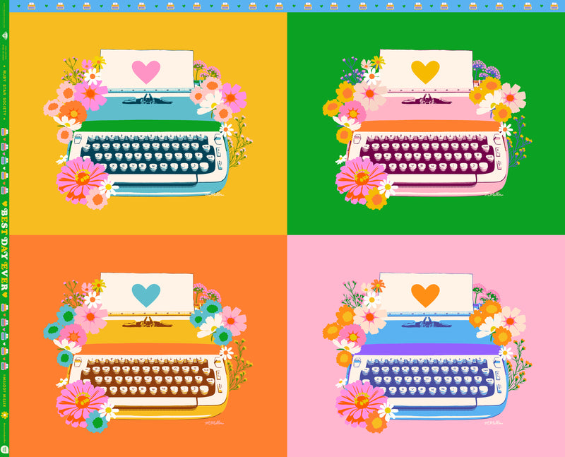 Best Day Ever Typewriter Multi Panel
