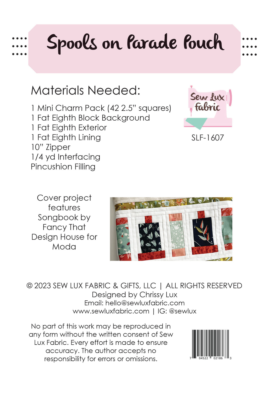 Spools on Parade Pouch Spools on Parade Pouch