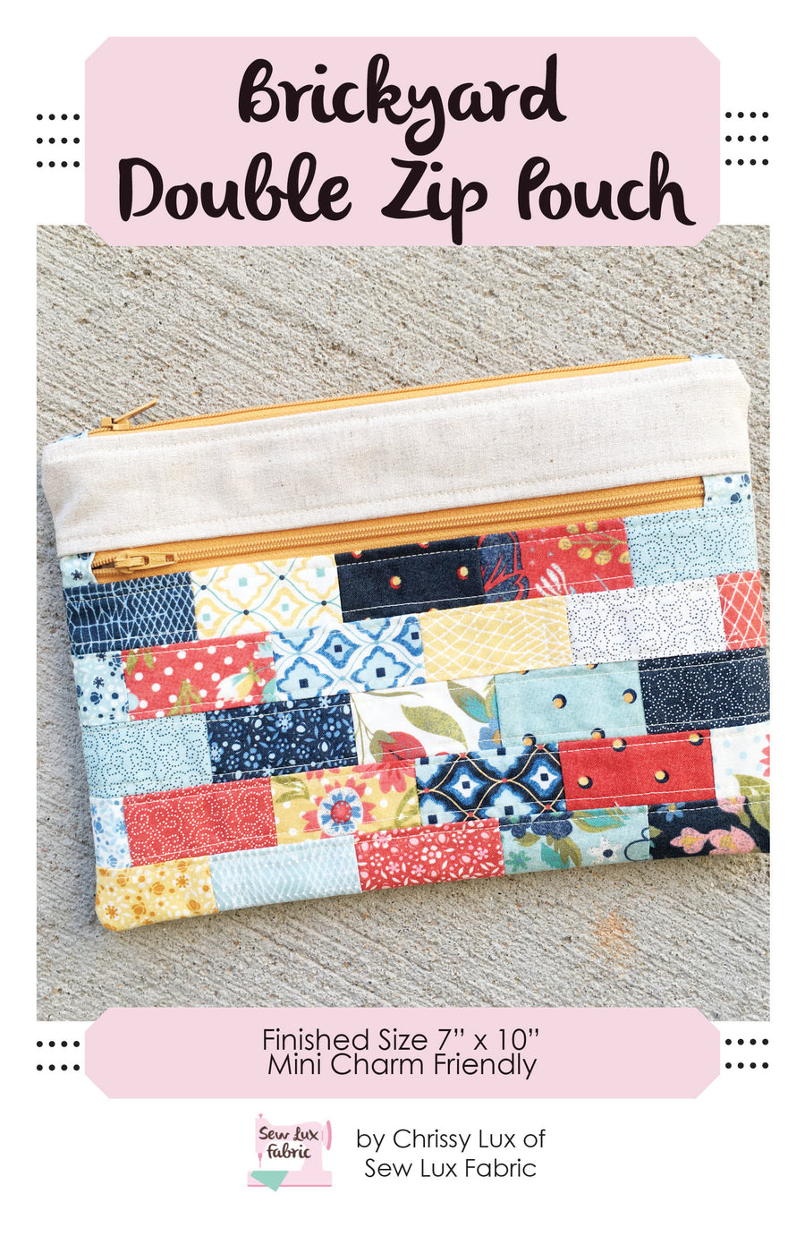 Brickyard Double Zip Pouch Brickyard Double Zip Pouch