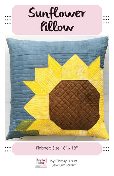 Sunflower Pillow PDF Pattern