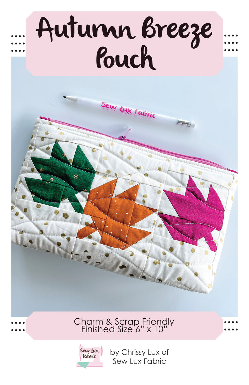 Autumn Breeze Pouch Pattern - PAPER