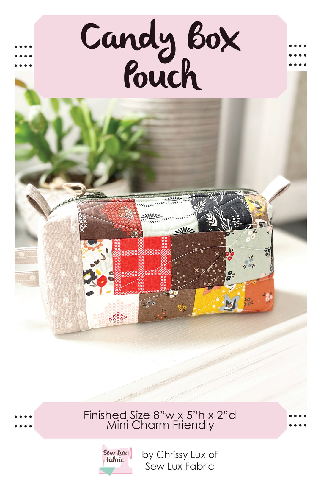 Candy Box Pouch Pattern PDF - Main Image