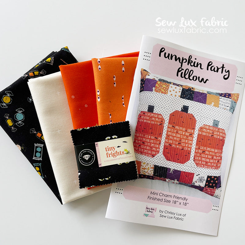 Pumpkin Party Pillow Kit + Paper Pattern