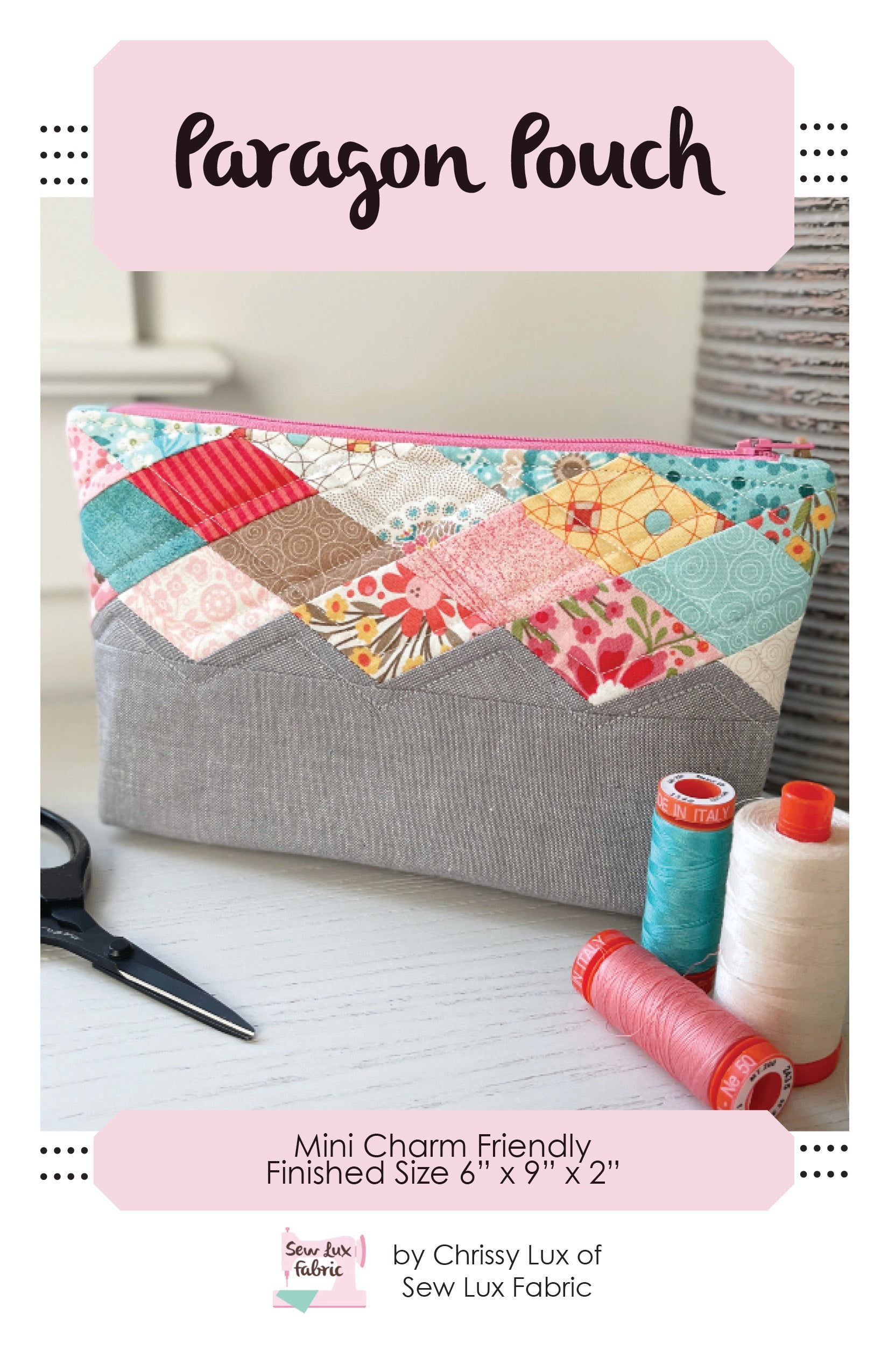 Perspex Pouch Pattern Paragon Pouch Pattern - PAPER – Sew Lux Fabric
