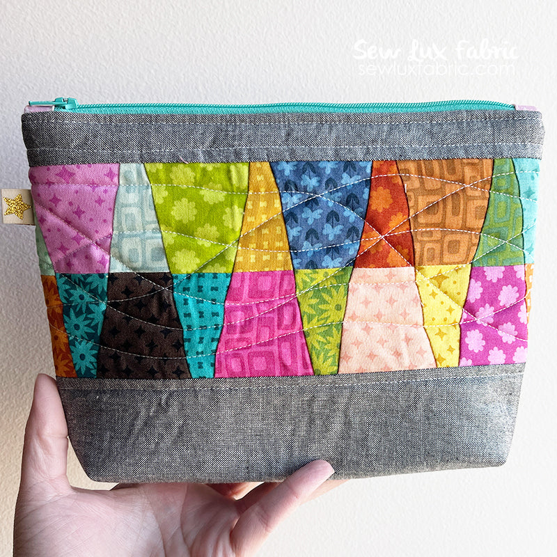 Patchwork Slice Pouch Pattern - PDF