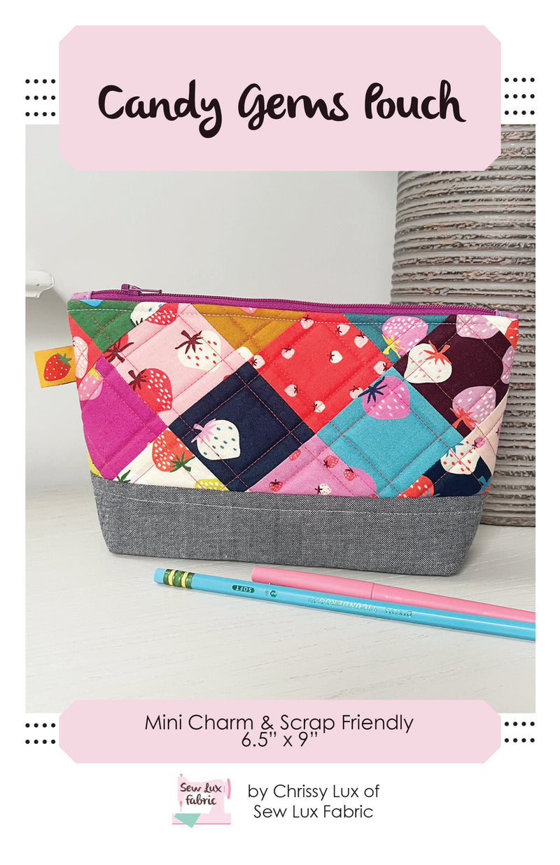 Candy Gems Pouch Pattern - PAPER