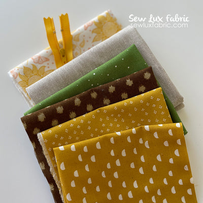 Sunflower Pouch Supply Kit - Linen