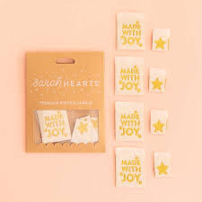 Sarah Hearts Made with Joy / Star Woven Labels