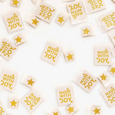 Sarah Hearts Made with Joy / Star Woven Labels