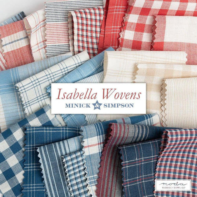 Isabella Wovens Fat Quarter orders Bundle by Mince & Simpson for Moda