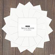 Bella Solids White Charm Pack